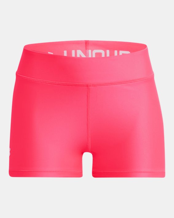 Shorts HeatGear® de Tiro Medio para Mujer, Pink, pdpMainDesktop image number 4